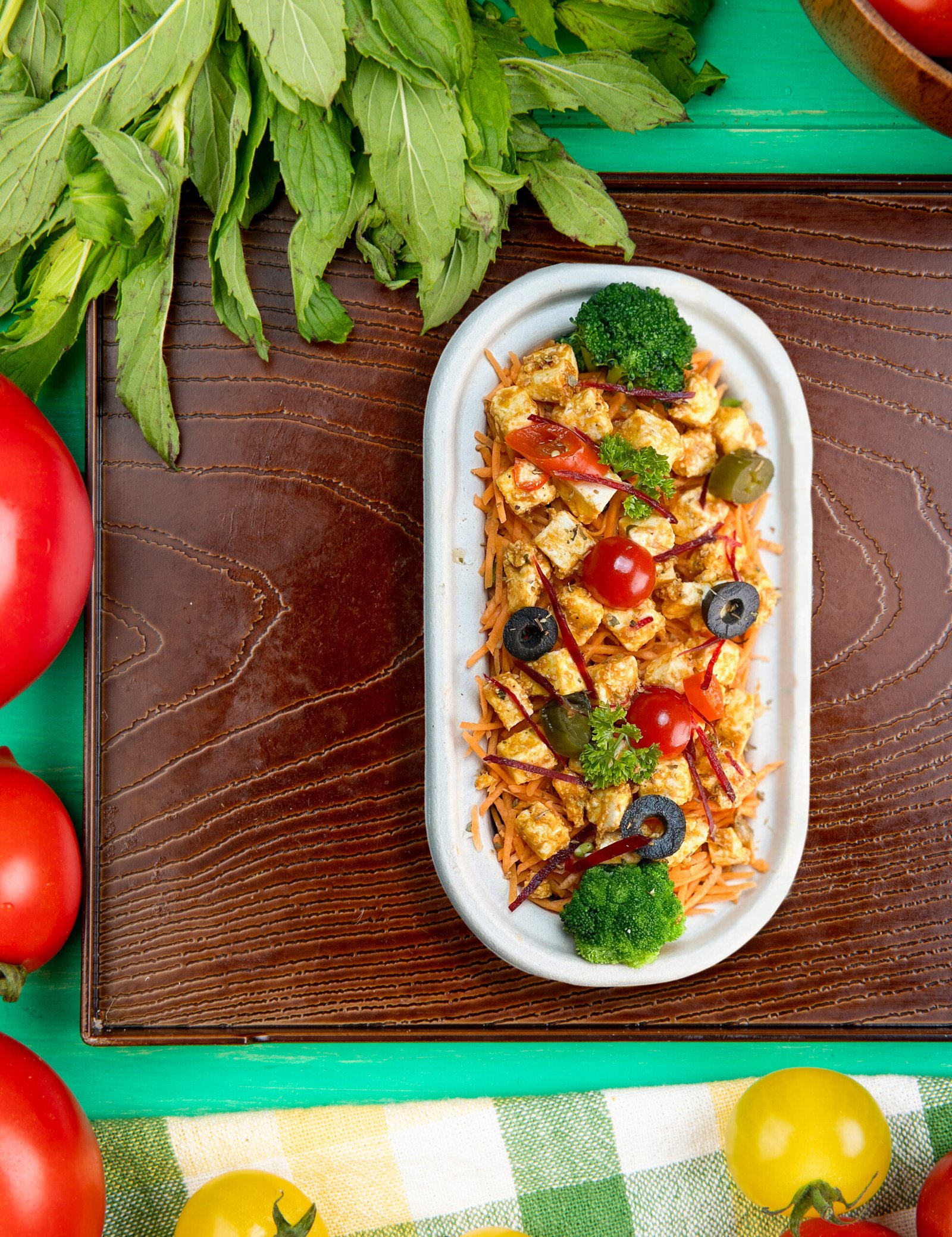 Fresh Paneer Veg Mid Salad